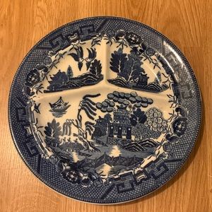 Vintage Blue Willow plate